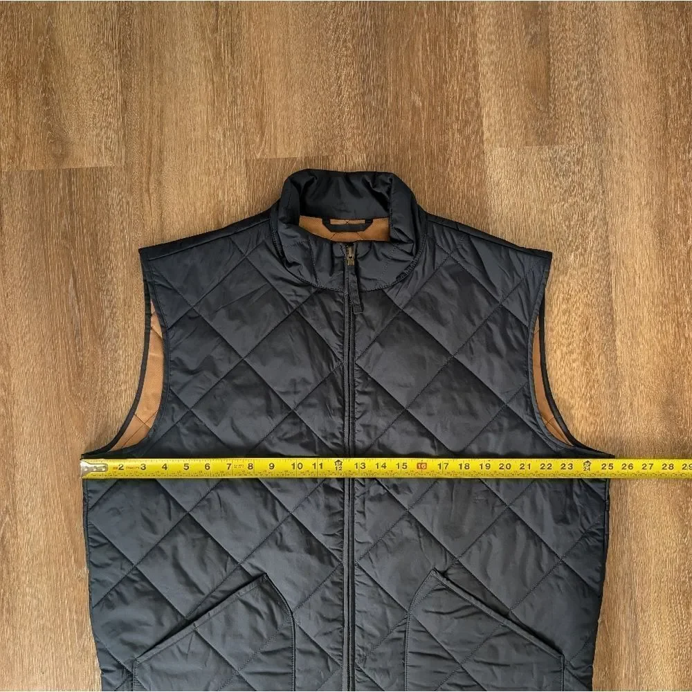 J. Crew Quilted Navy Walker Puffer Vest Size XL
